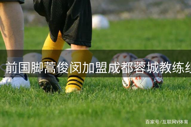 前国脚蒿俊闵加盟成都蓉城教练组担任助教